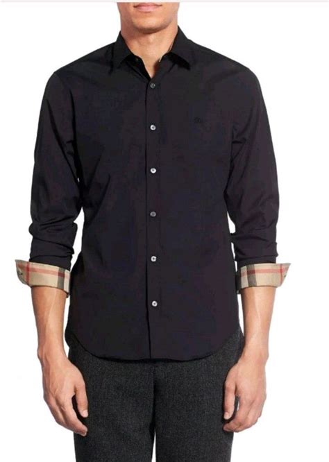 black burberry shirt button up|burberry long sleeve button up.